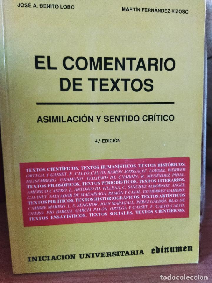 Libros de segunda mano: El comentario de textos - Foto 1