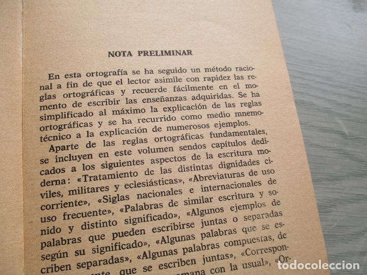 Libros de segunda mano: SEBASTI&Aacute;N ANGLADA FLOREZ-ORTOGRAF&Iacute;A-EDICIONES RODEGAR-1966 - Foto 5