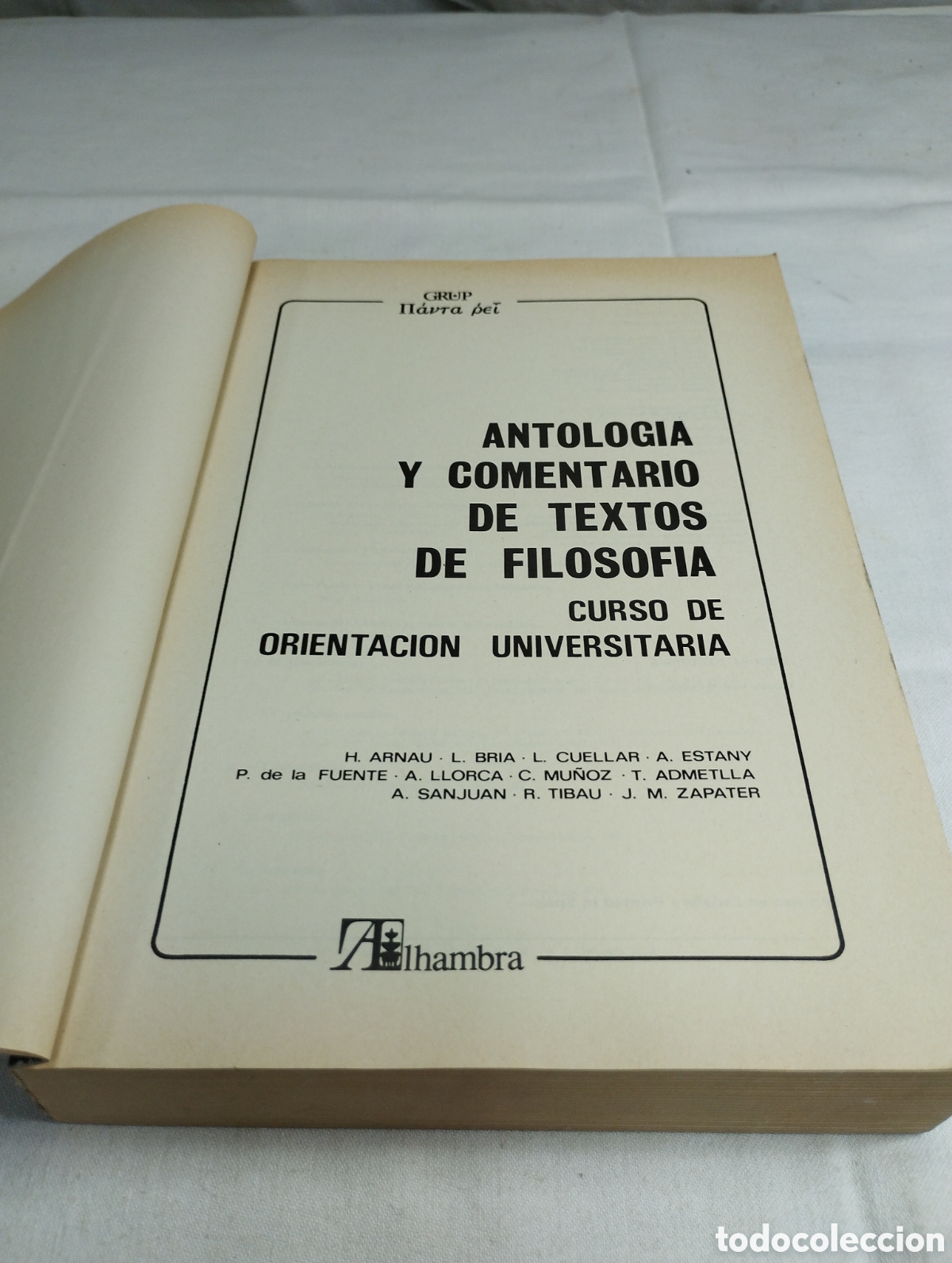 Libros de segunda mano: Antolog&iacute;a y comentario de textos. Editorial Alhambra, 1982 KKB - Foto 3