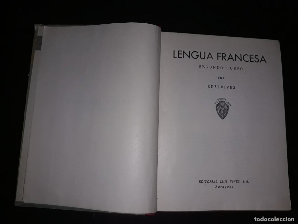 Libros de segunda mano: Lengua Francesa Segundo Curso ( con el Programa ) Editorial Luis Vives 1958 - Foto 2