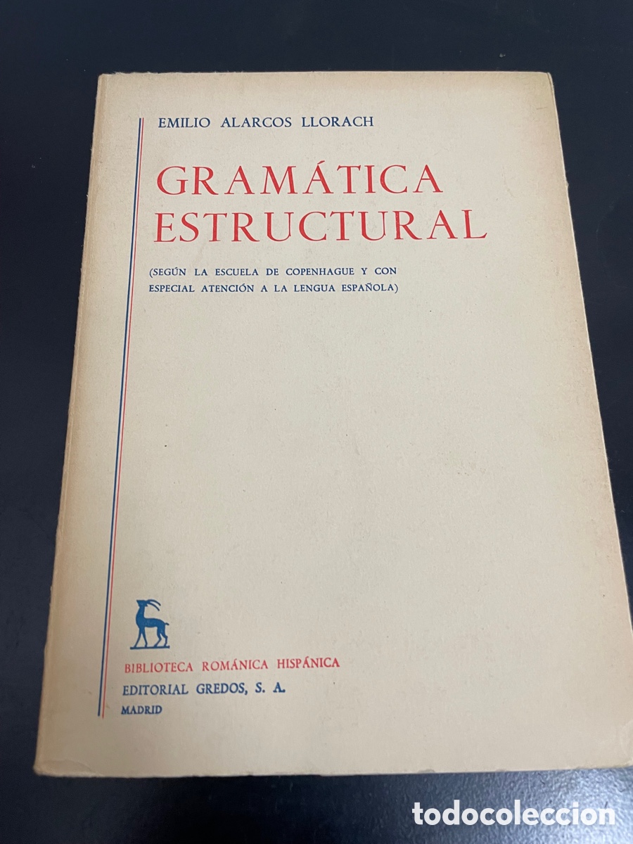 Libros de segunda mano: Gram&aacute;tica estructural, Emilio Alarcos Llorach - Foto 1