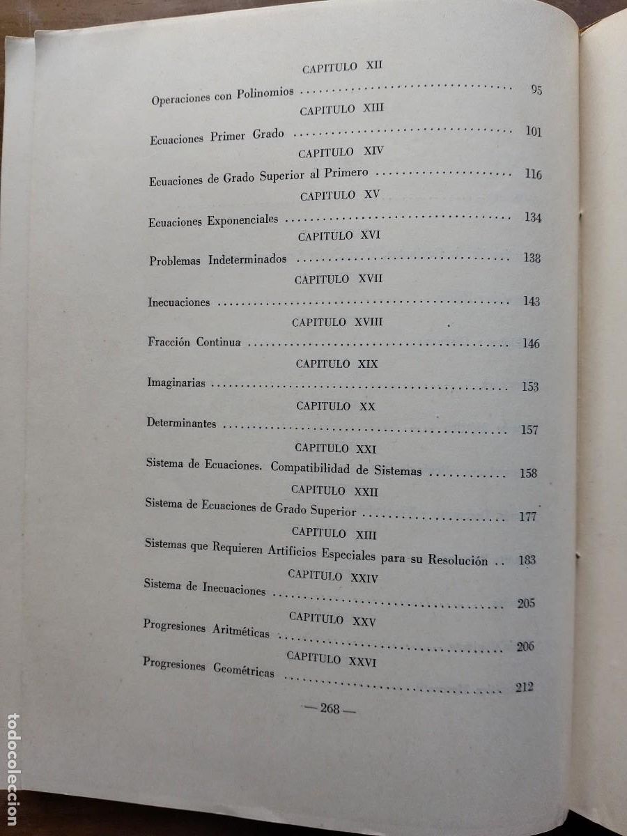 Libros de segunda mano: Problemas de aritm&eacute;tica y &aacute;lgebra M&eacute;xico 1944 - Foto 6