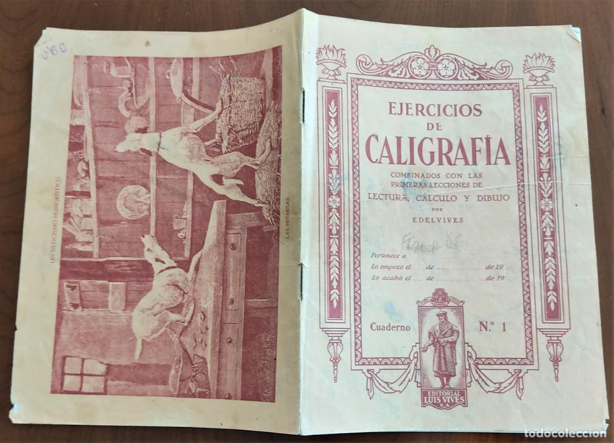 ejercicios de caligrafia por edelvives cuaderno - Compra venta en  todocoleccion