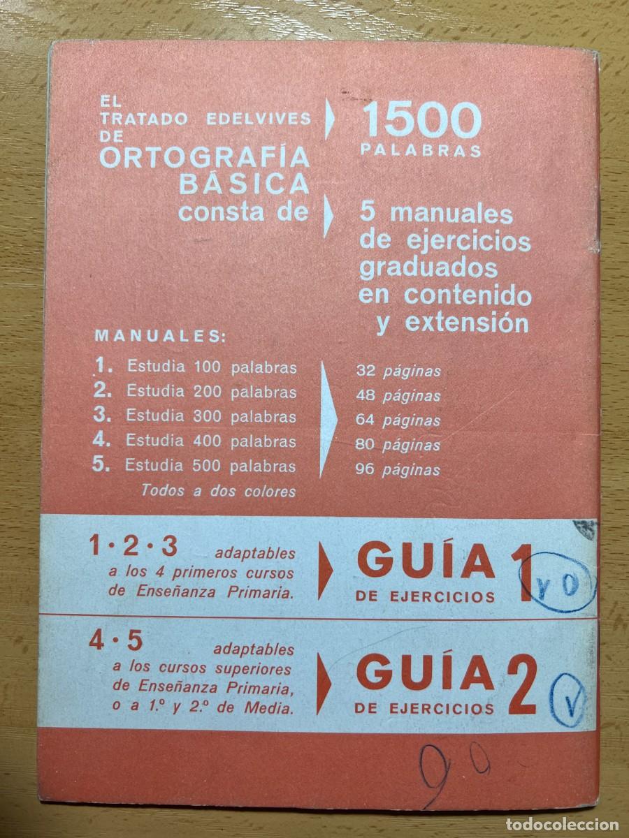 Libros de segunda mano: EJERCICIOS DE ORTOGRAFIA BASICA 2 - EDELVIVES 1969 - Foto 9