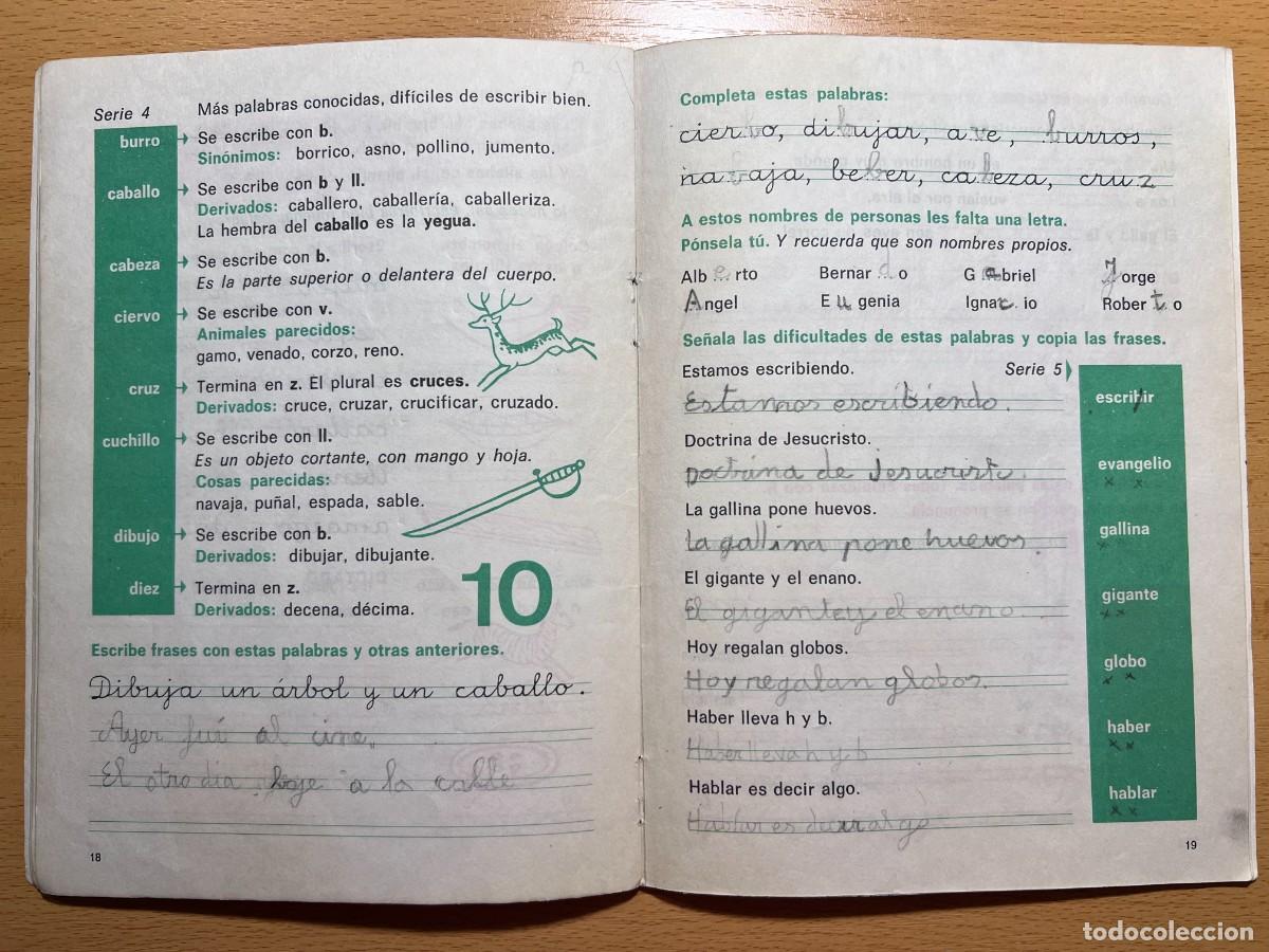 Libros de segunda mano: EJERCICIOS DE ORTOGRAFIA BASICA 1 - EDELVIVES 1969 - Foto 4