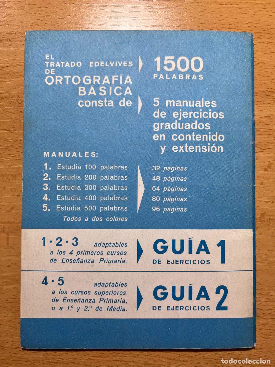 Libros de segunda mano: EJERCICIOS DE ORTOGRAFIA BASICA 1 - EDELVIVES 1969 - Foto 7