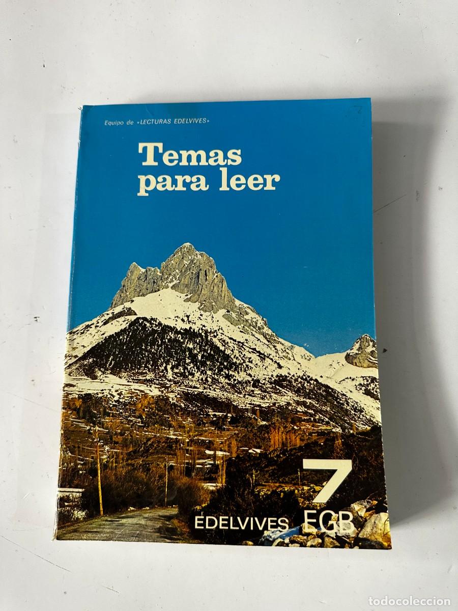 Libros de segunda mano: TEMAS PARA LEER. 7 EGB. EDITORIAL EDELVIVES. - Foto 1