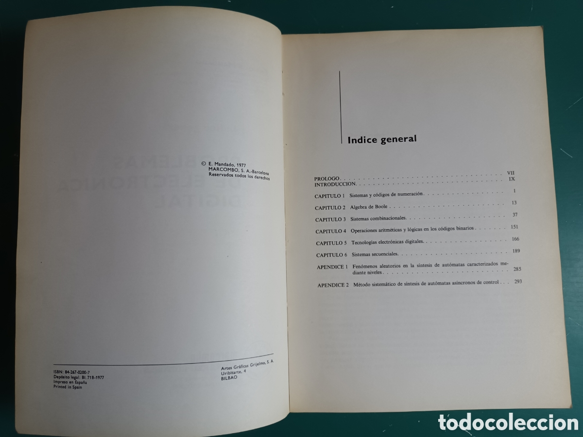 Libros de segunda mano: Problemas de electr&oacute;nica digital. Enrique Mandado. Marcombo boixareu. 1977 - Foto 3