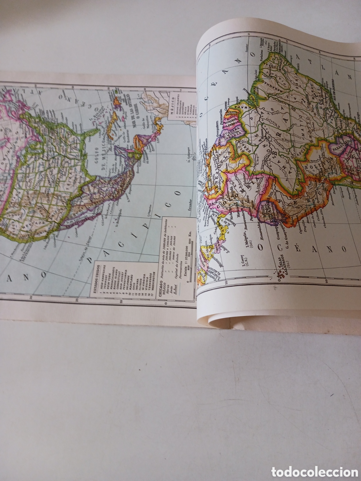 Libros de segunda mano: Atlas geogr&aacute;fico grado elemental 1961 - Foto 4