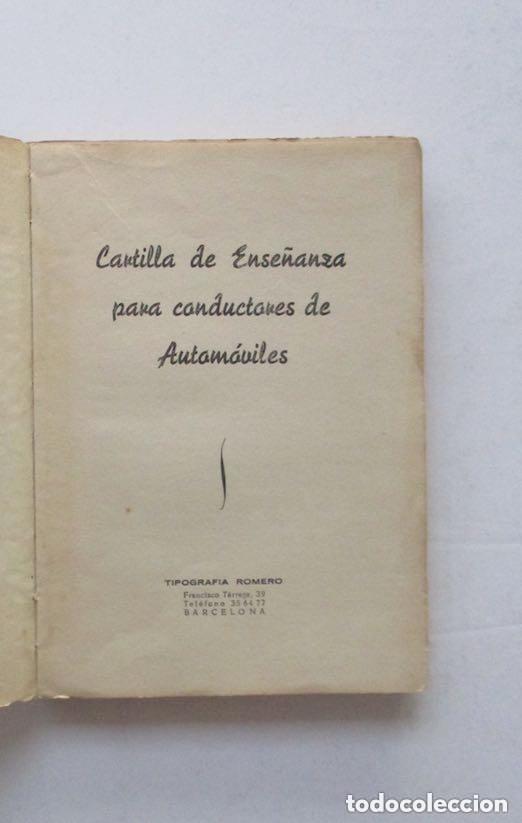Libros de segunda mano: CARTILLA DE ENSE&Ntilde;ANZA PARA CONDUCTORES - Foto 2
