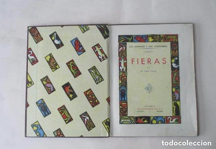 Libros de segunda mano: FIERAS - M. MAS SALA - Foto 2