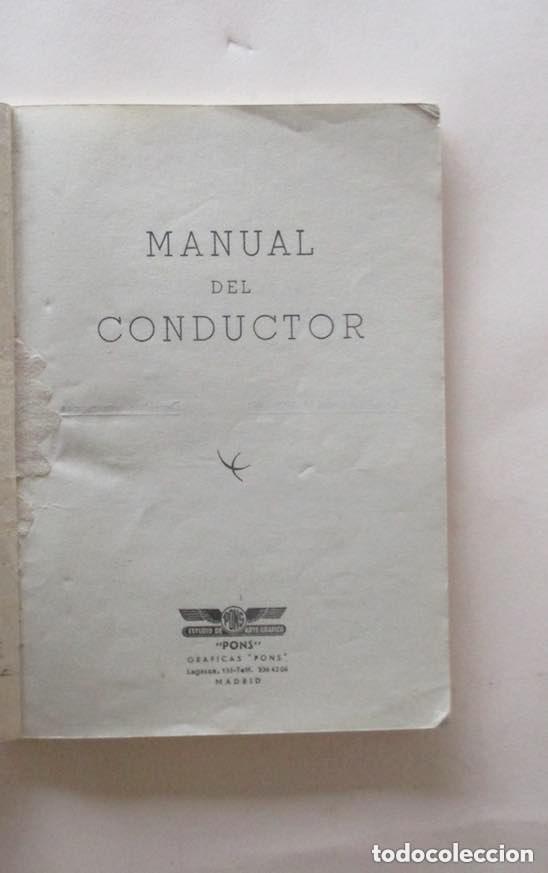 Libros de segunda mano: MANUAL DEL CONDUCTOR - Foto 2