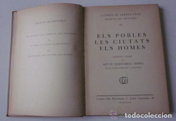 Libros de segunda mano: 3 LIBROS SELECTA DE LECTURES - A&Ntilde;O 1937 - Foto 8
