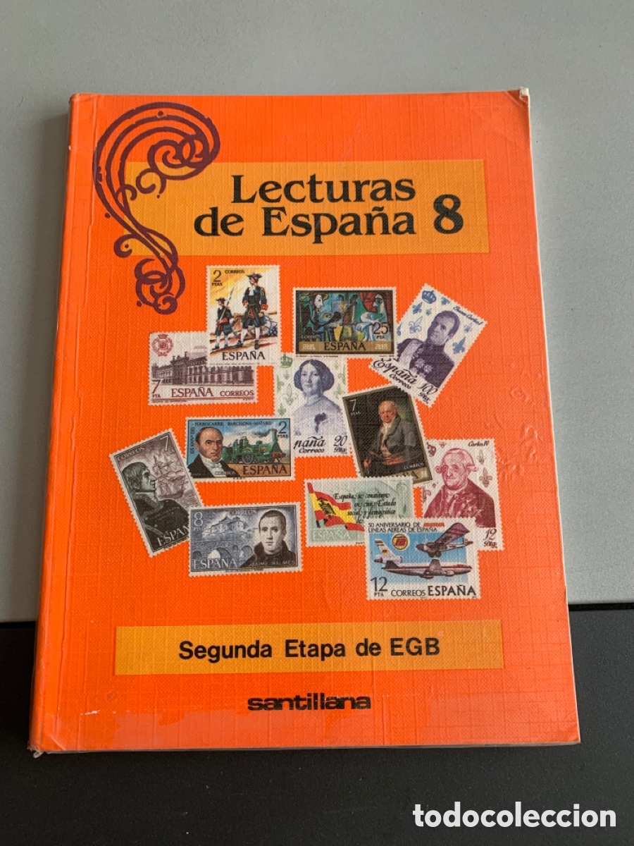 Libros de segunda mano: LECTURAS DE ESPA&Ntilde;A. 8 EGB. SANTILLANA. 1991 - Foto 1