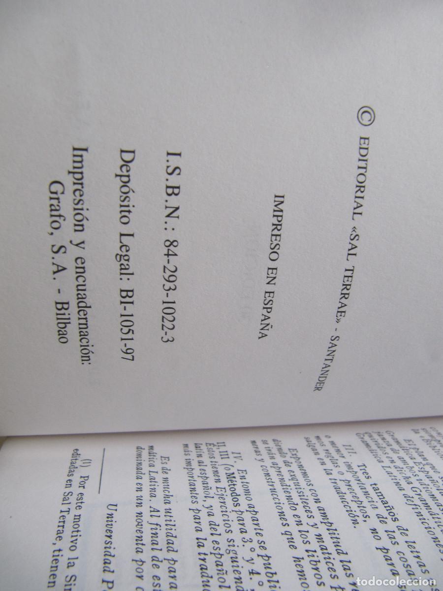Libros de segunda mano: Gram&aacute;tica Latina. PENAGOS, Luis. 30&ordf; Ed. - Foto 14
