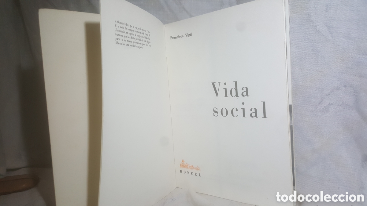 Libros de segunda mano: VIDA SOCIAL DE FRANCISCO VIRGIL. EDITORIAL DONCEL. 1a EDICION - Foto 2