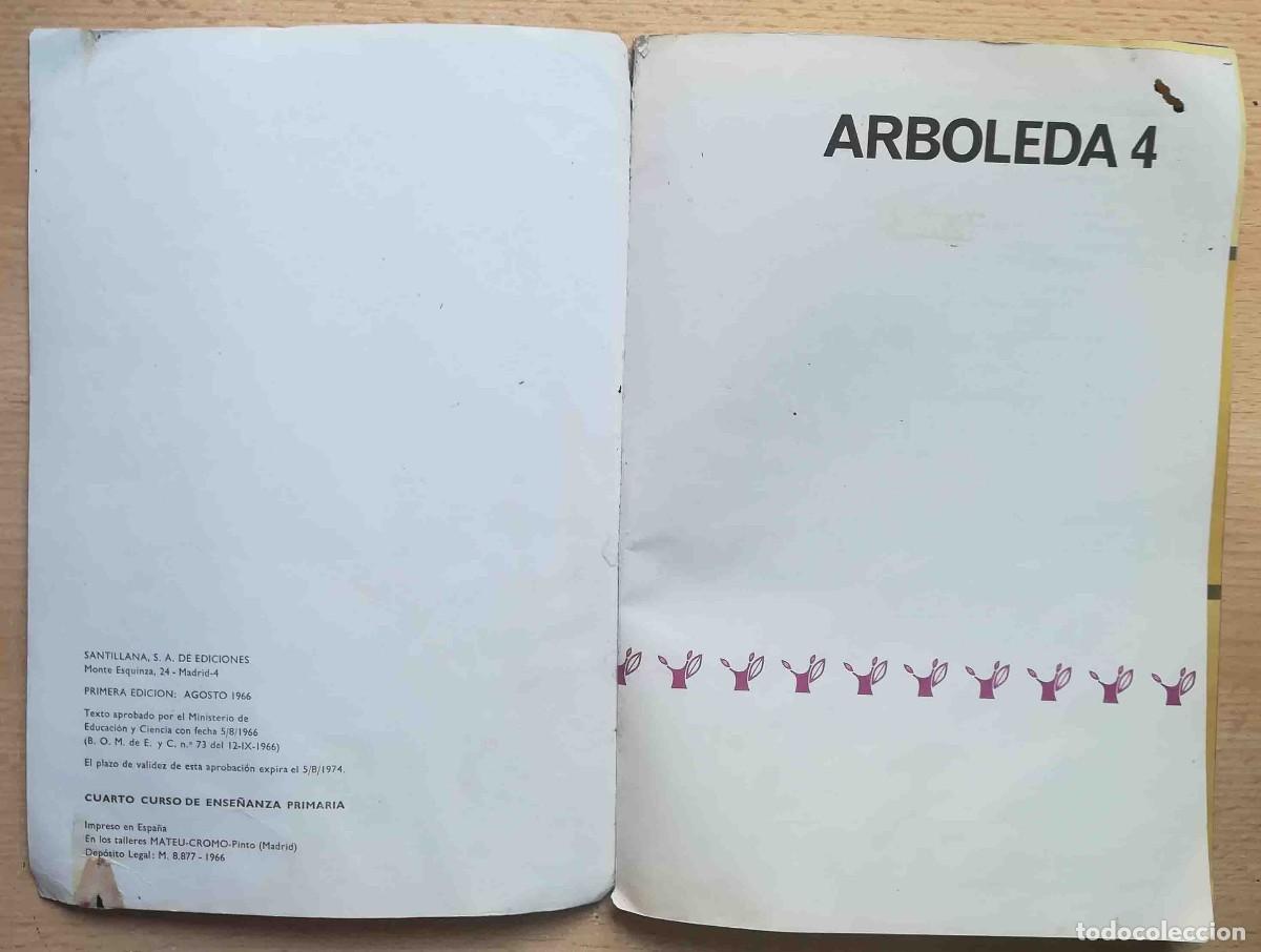Libros de segunda mano: Libro Activo de lenguaje Arboleda. Cuarto curso. Santillana 1966. - Foto 2