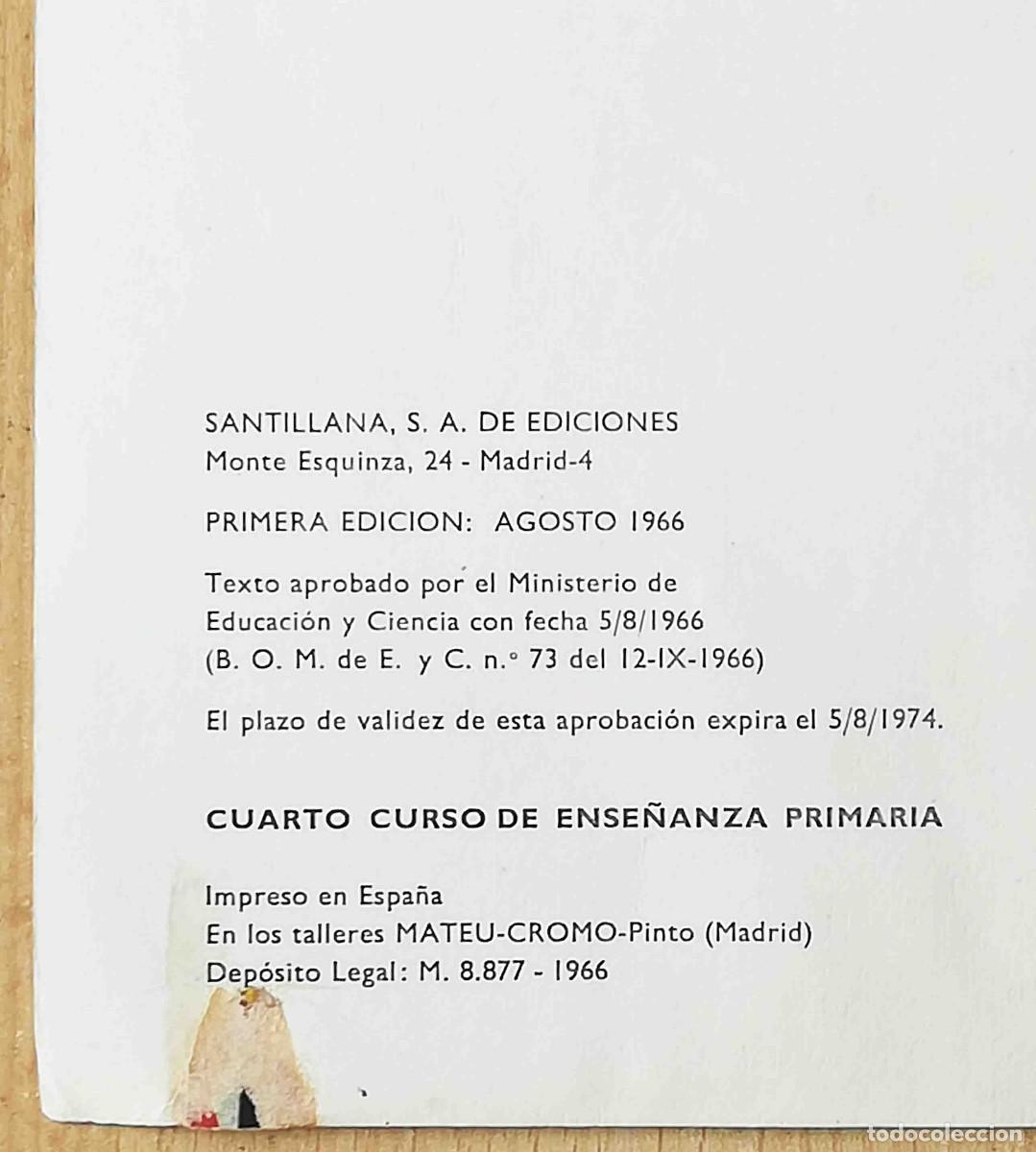 Libros de segunda mano: Libro Activo de lenguaje Arboleda. Cuarto curso. Santillana 1966. - Foto 3