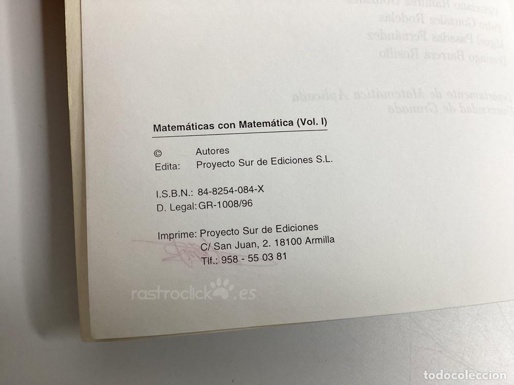 Libros de segunda mano: Libro matem&aacute;ticas con Mathematica &ndash; Proyecto Sur Ediciones 1996 - Foto 5