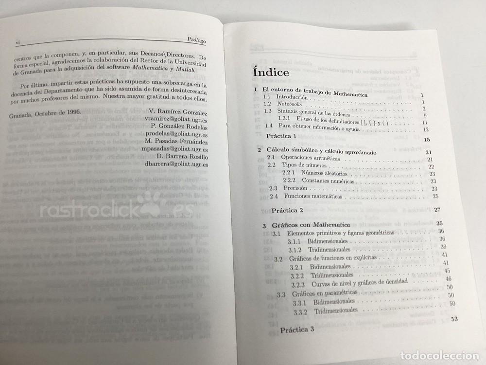 Libros de segunda mano: Libro matem&aacute;ticas con Mathematica &ndash; Proyecto Sur Ediciones 1996 - Foto 6