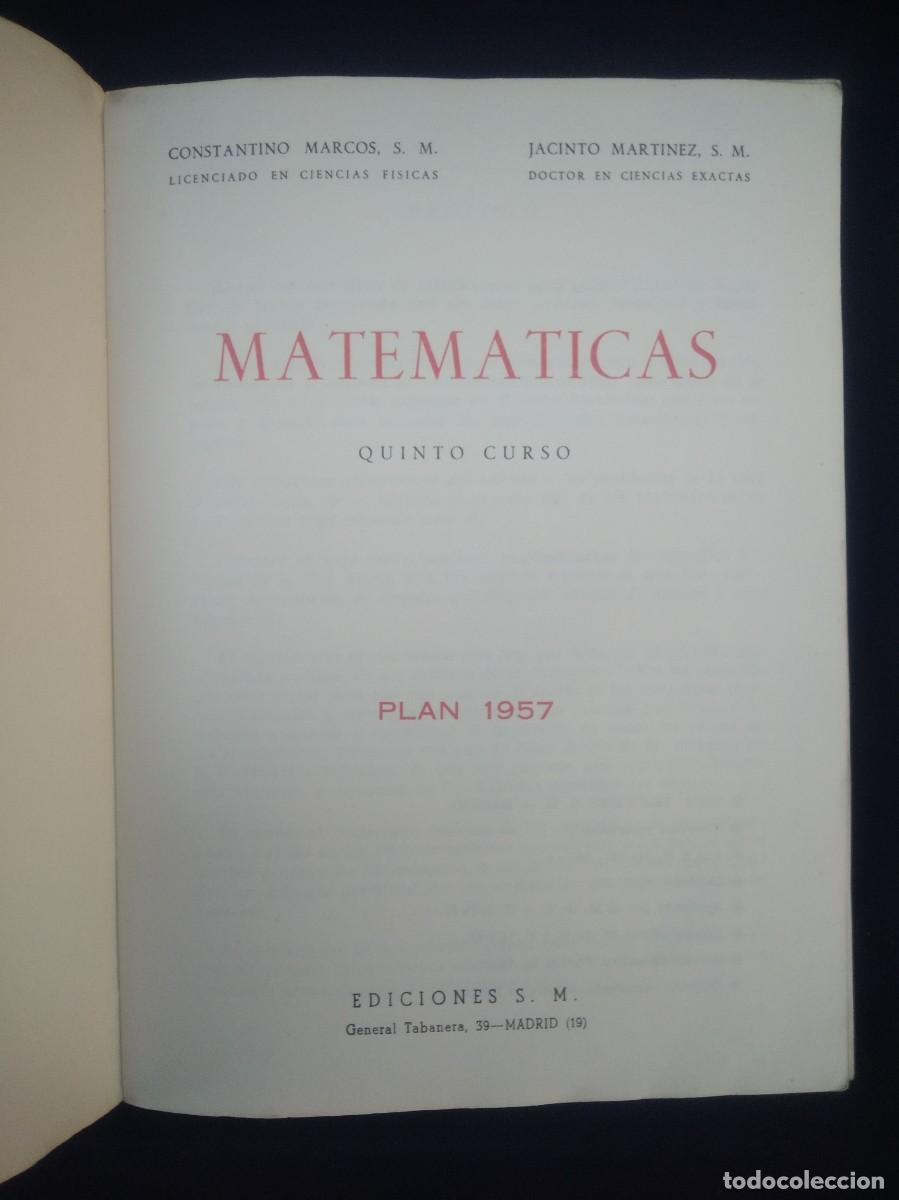 Libros de segunda mano: Libro Matematicas 5 Curso- Ediciones S.M - Foto 6