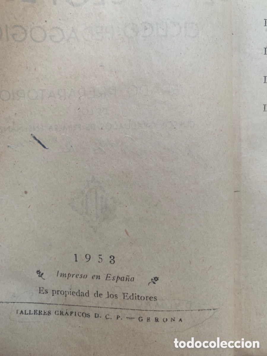 Libros de segunda mano: Enciclopedia Grado Preparatorio. 1953 - Foto 1