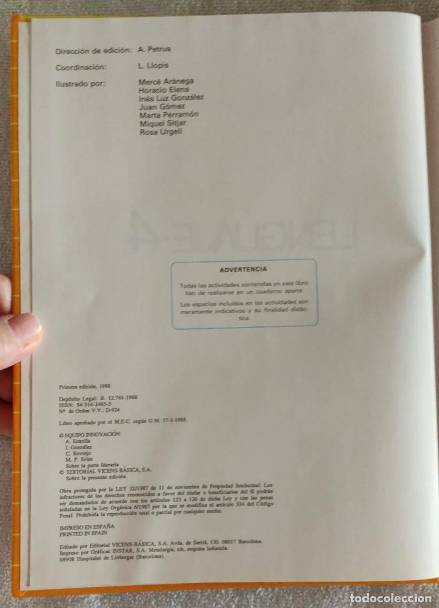 Libros de segunda mano: LENGUA-4. - Foto 3