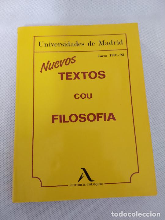 Libros de segunda mano: M69 Libro Textos de Filosof&iacute;a. Editorial coloquio. A&ntilde;o 91-92 - Foto 1