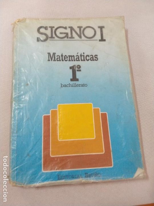 Libros de segunda mano: M69 Libro de Matem&aacute;ticas. Signo I. 1&ordm; BUP. Bru&ntilde;o. - Foto 1