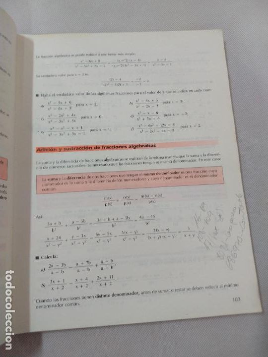 Libros de segunda mano: M69 Libro de Matem&aacute;ticas. 1&ordm; BUP. Edelvives. - Foto 2