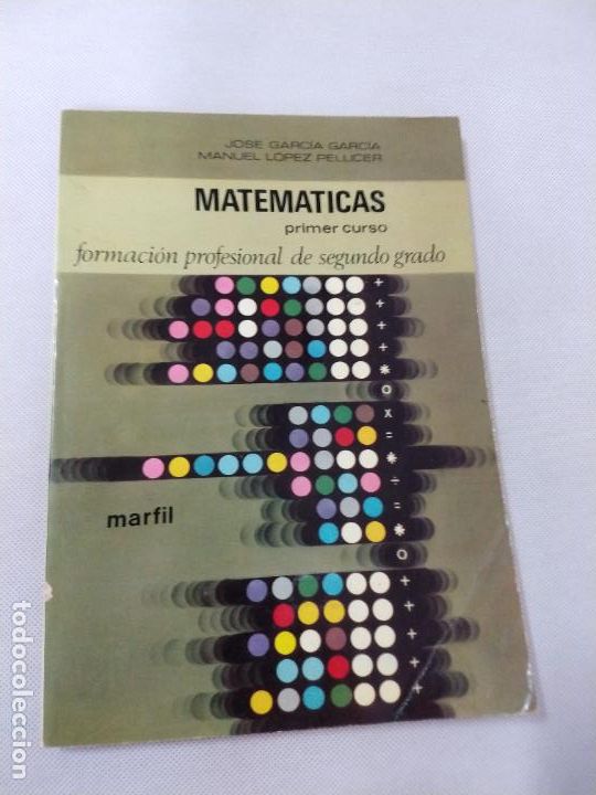 Libros de segunda mano: M69 Libro de Matem&aacute;ticas. FP 1 curso 2&ordm; grado. Ed. Marfil. - Foto 1