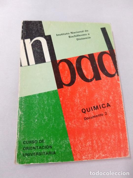 Libros de segunda mano: M69 Libro de Qu&iacute;mica. Documentos 2&ordm;. COU. INBAD. - Foto 1
