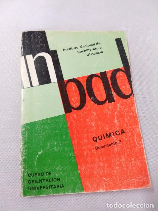 Libros de segunda mano: M69 Libro de Qu&iacute;mica. Documentos 3&ordm;. COU. INBAD. - Foto 1