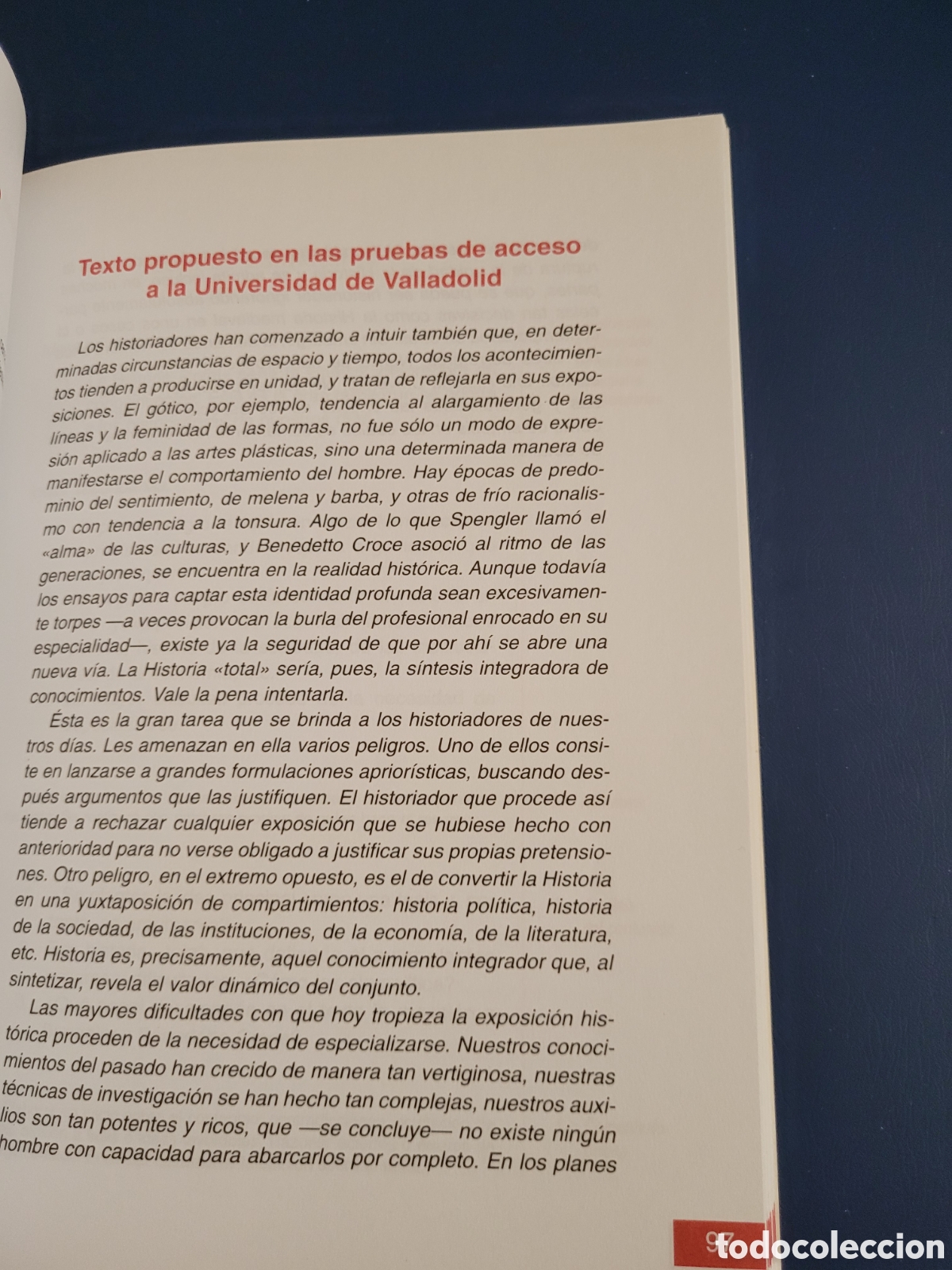 Libros de segunda mano: EL COMENTARIO DE TEXTO EN LAS PRUEBAS DE ACCESO # EDITORIAL COLOQUIO 2008 - Foto 6