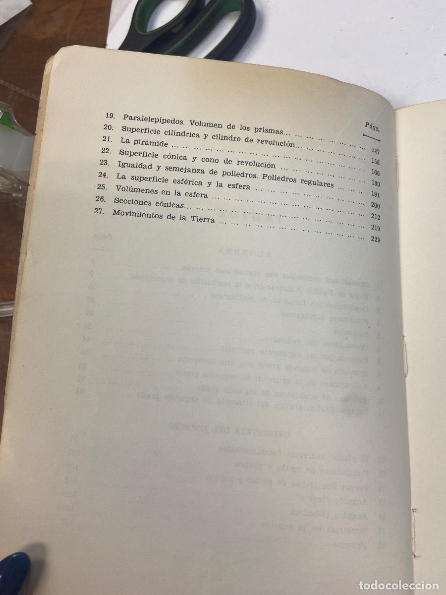 Libros de segunda mano: MATEM&Aacute;TICAS, C. MARCOS Y J. MART&Iacute;NEZ 4&ordm; CURSO 1966 - Foto 6