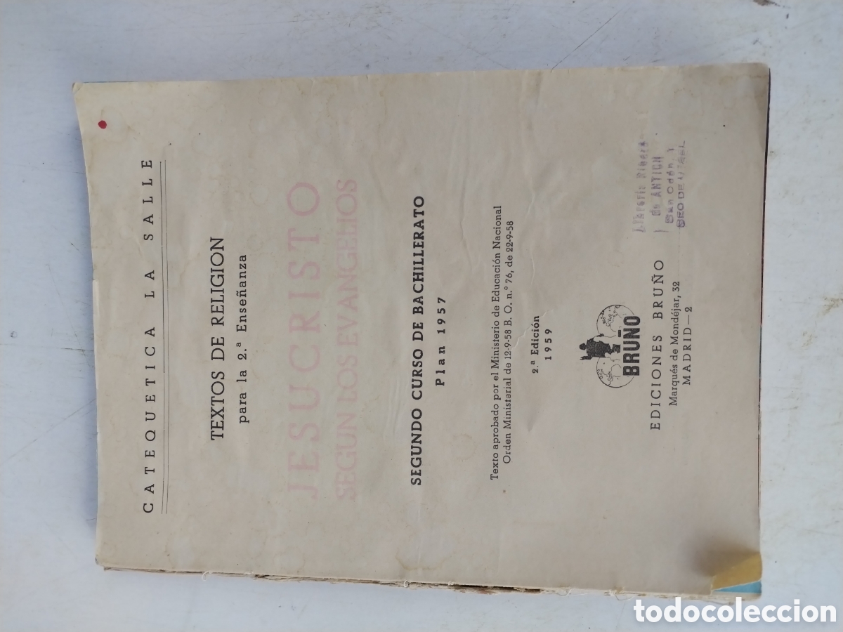Libros de segunda mano: TEXTO DE RELIGION a&ntilde;o 1959 - Foto 2