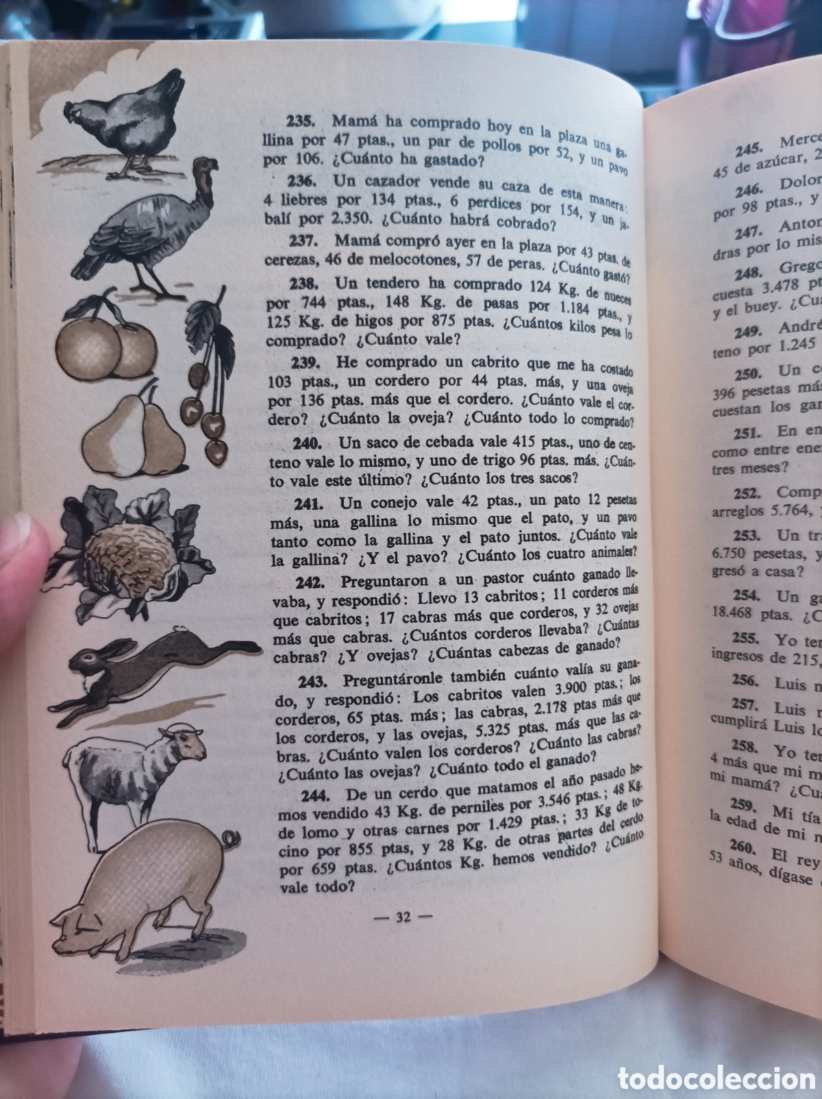Libros de segunda mano: Aritm&eacute;tica primer grado editorial Luis Vives - Foto 3