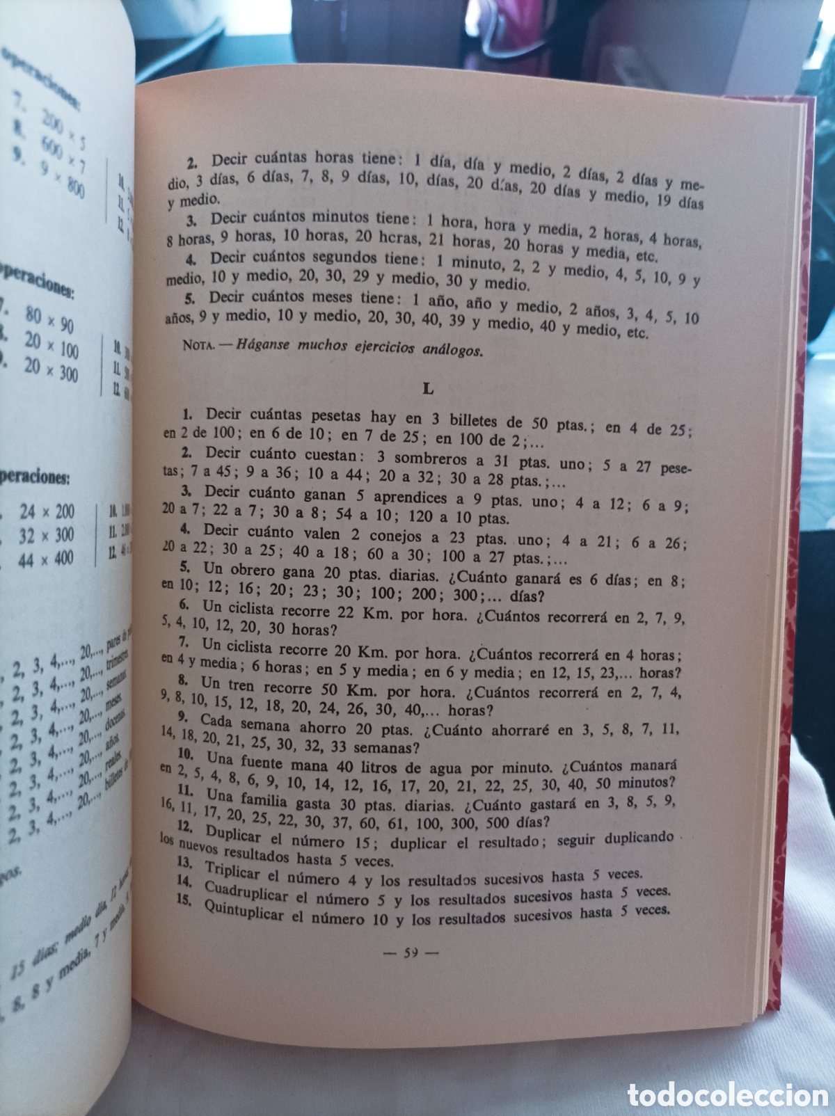 Libros de segunda mano: Aritm&eacute;tica primer grado editorial Luis Vives - Foto 4