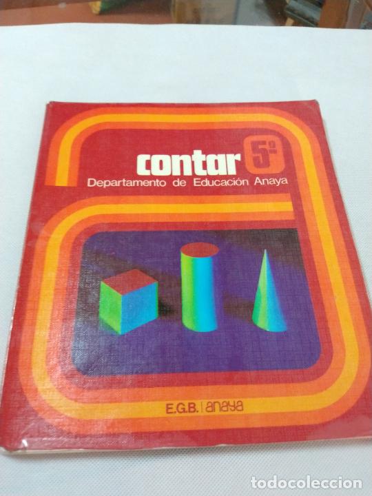 Libros de segunda mano: M69 Libro Matem&aacute;ticas. Contar. 5&ordm; EGB. A&ntilde;os 80. Ed Anaya. - Foto 1