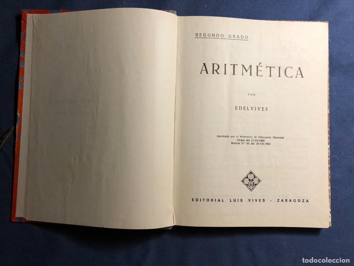 Libros de segunda mano: EDELVIVES: - ARITMETICA. (SEGUNDO GRADO) - (1967) - Foto 2