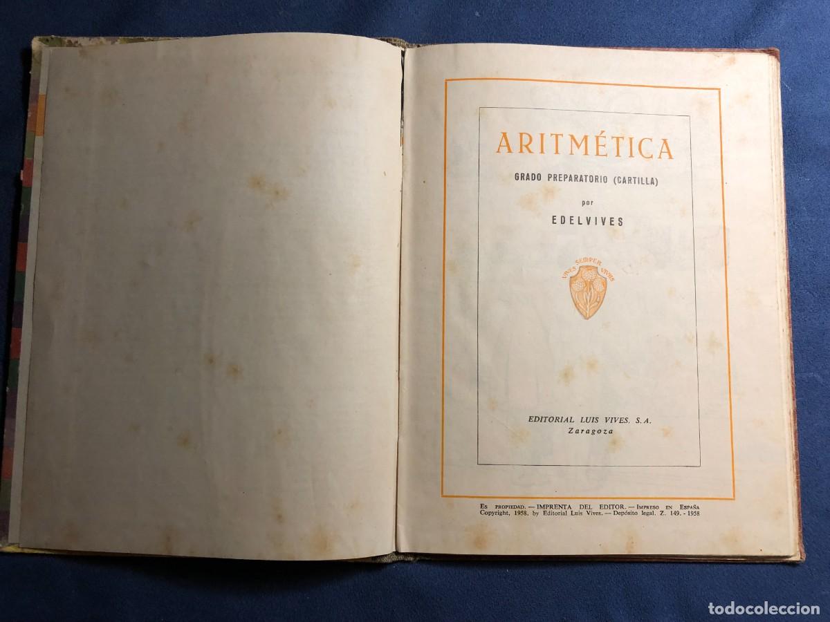 Libros de segunda mano: EDELVIVES: - ARITMETICA. (GRADO PREPARATORIO) - (1958) - Foto 2