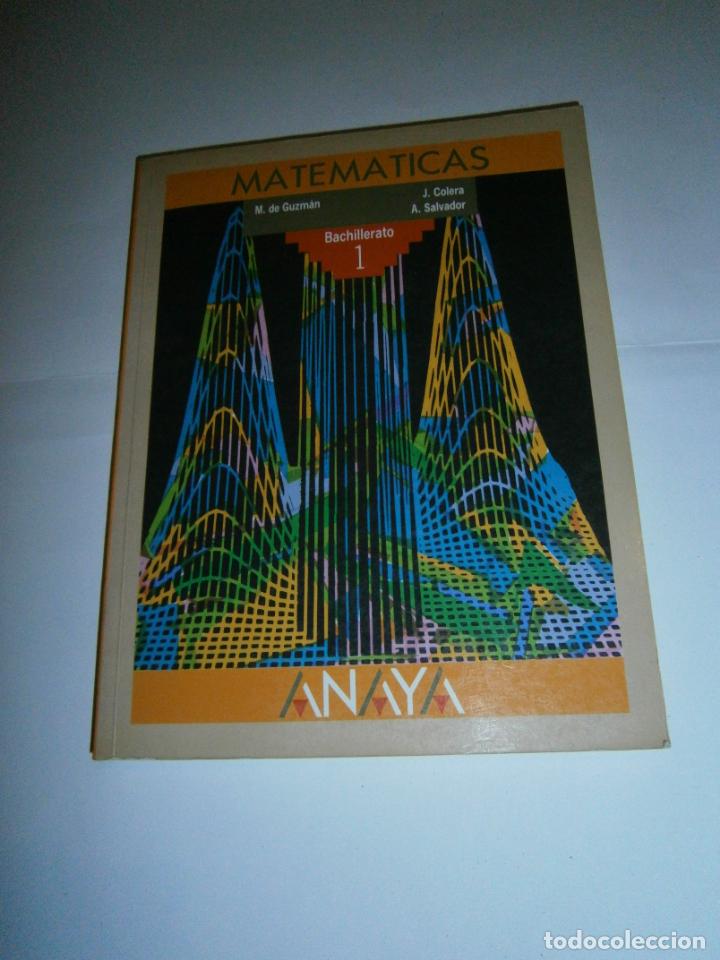 Libros de segunda mano: ANTIGUO LIBRO DE TEXTO - MATEMATICAS 1&ordm; BACHILLERATO