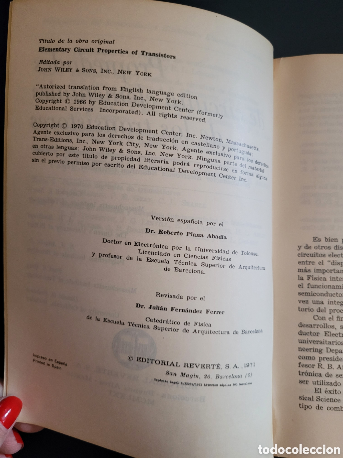 Libros de segunda mano: SEMICONDUCTOR ELECTRONICS EDUCATION COMMITTE 5 VOL&Uacute;MENES # EDITORIAL REVERTE # INTRODUCCI&Oacute;N FISICA - Foto 8