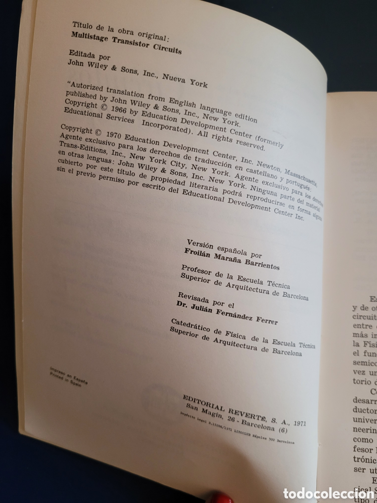 Libros de segunda mano: SEMICONDUCTOR ELECTRONICS EDUCATION COMMITTE 5 VOL&Uacute;MENES # EDITORIAL REVERTE # INTRODUCCI&Oacute;N FISICA - Foto 13