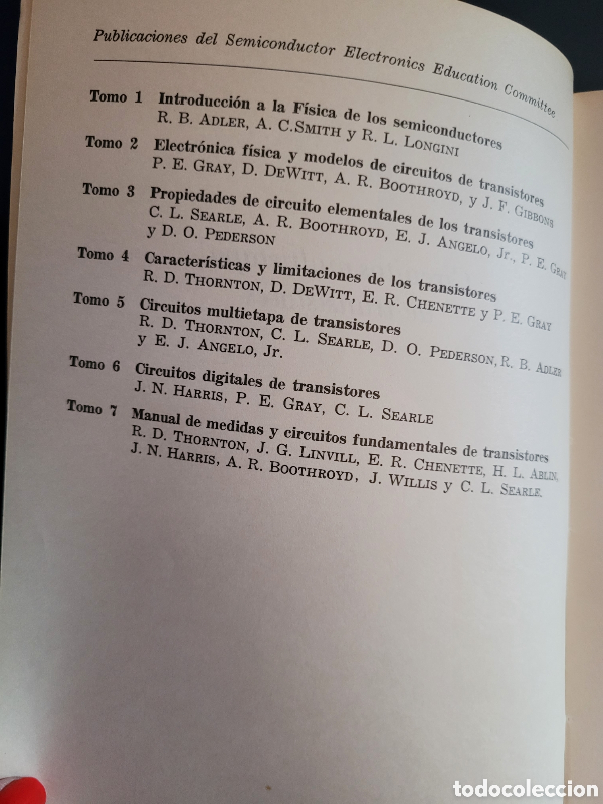 Libros de segunda mano: SEMICONDUCTOR ELECTRONICS EDUCATION COMMITTE 5 VOL&Uacute;MENES # EDITORIAL REVERTE # INTRODUCCI&Oacute;N FISICA - Foto 15