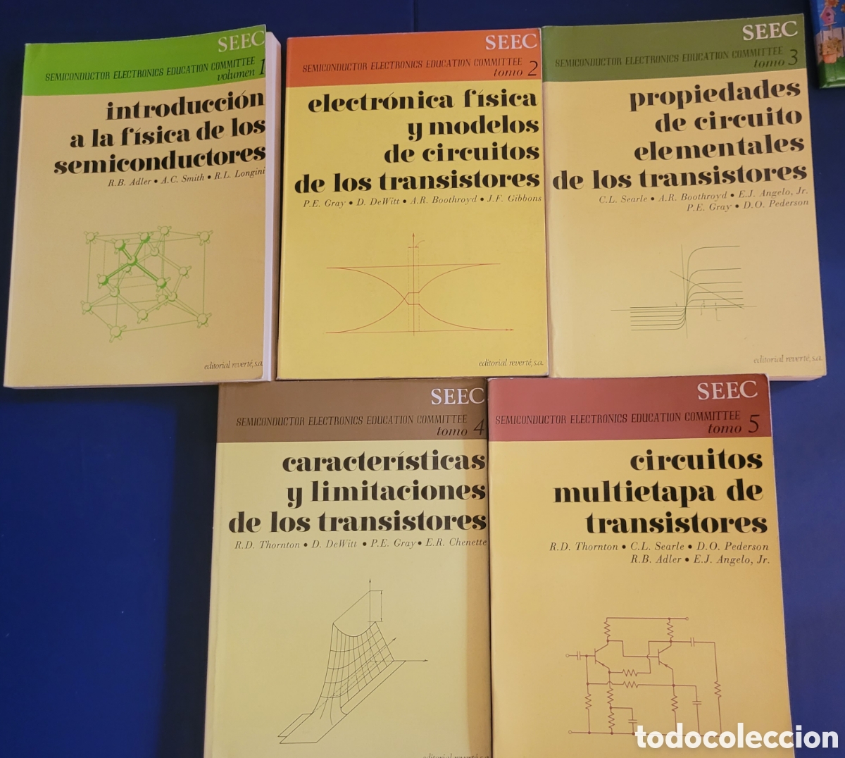 Libros de segunda mano: SEMICONDUCTOR ELECTRONICS EDUCATION COMMITTE 5 VOL&Uacute;MENES # EDITORIAL REVERTE # INTRODUCCI&Oacute;N FISICA - Foto 1