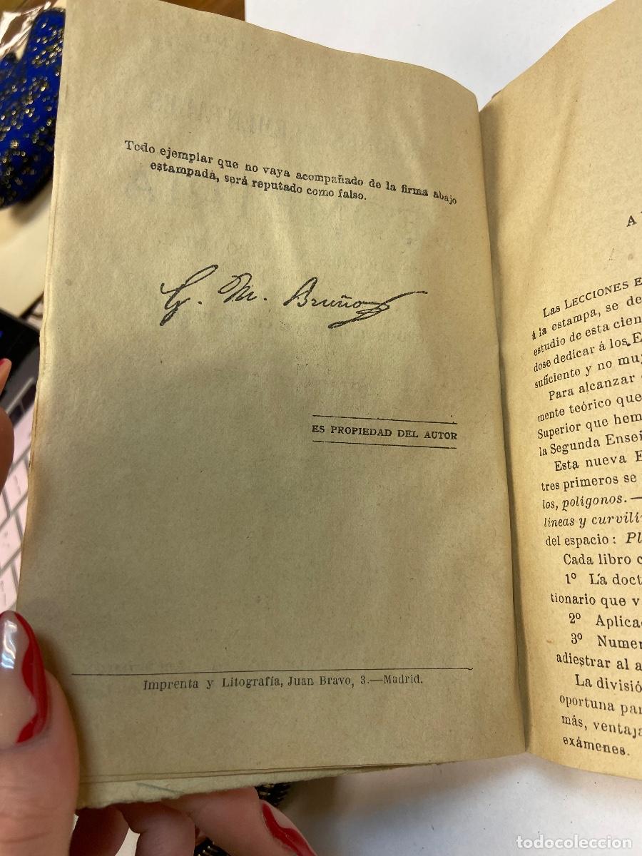 Libros de segunda mano: LECCIONES ELEMENTALES DE GEOMETR&Iacute;A, 2&ordm; GRADO - ED. BRU&Ntilde;O - Foto 4