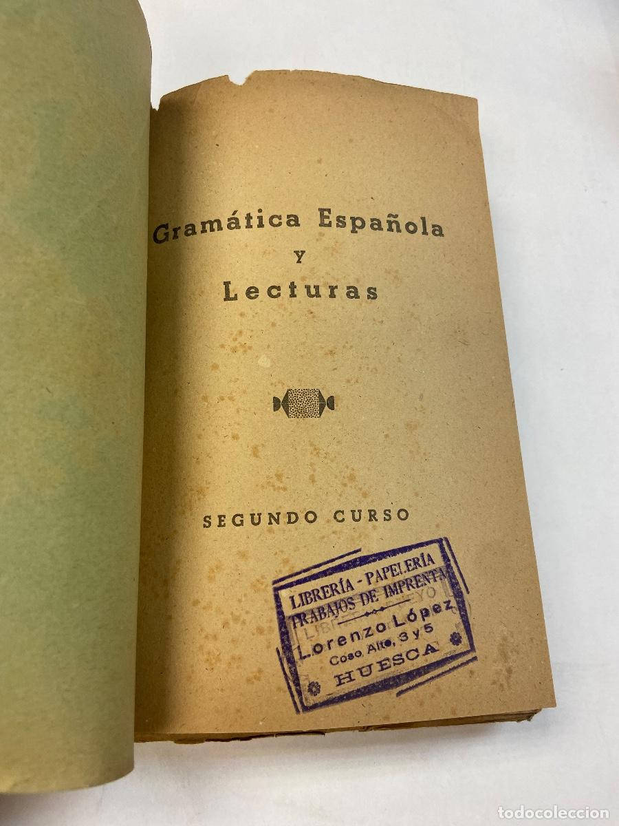 Libros de segunda mano: GRAM&Aacute;TICA ESPA&Ntilde;OLA Y LECTURAS - B. LAIN - 2&ordm; CURSO, 10&ordf; EDICI&Oacute;N - Foto 2