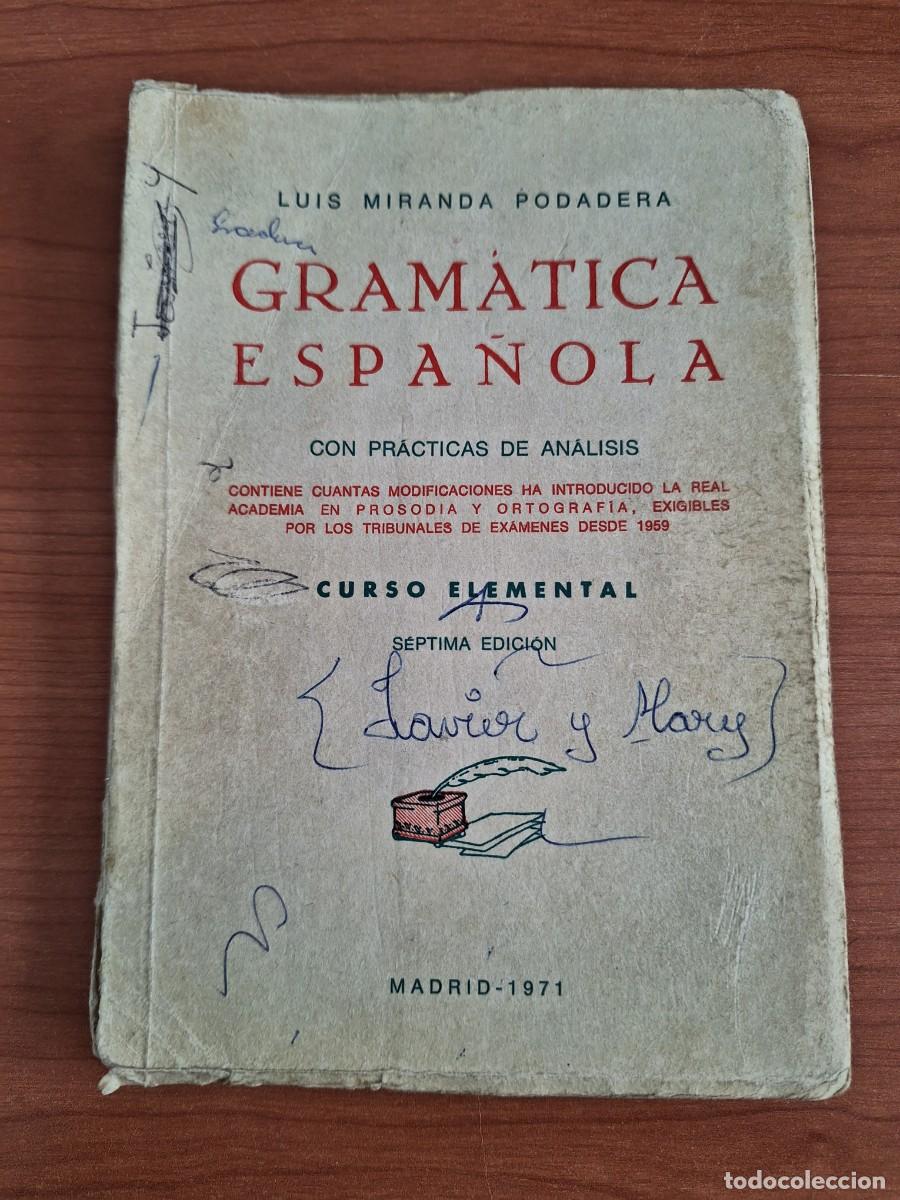 Libros de segunda mano: Gramatica espa&ntilde;ola, libro de 1971 - Foto 1