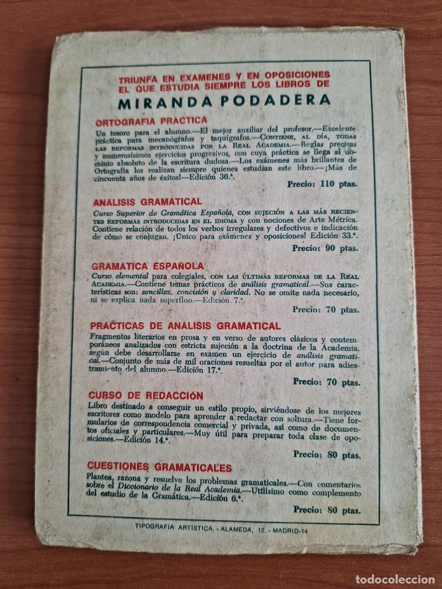 Libros de segunda mano: Gramatica espa&ntilde;ola, libro de 1971 - Foto 2